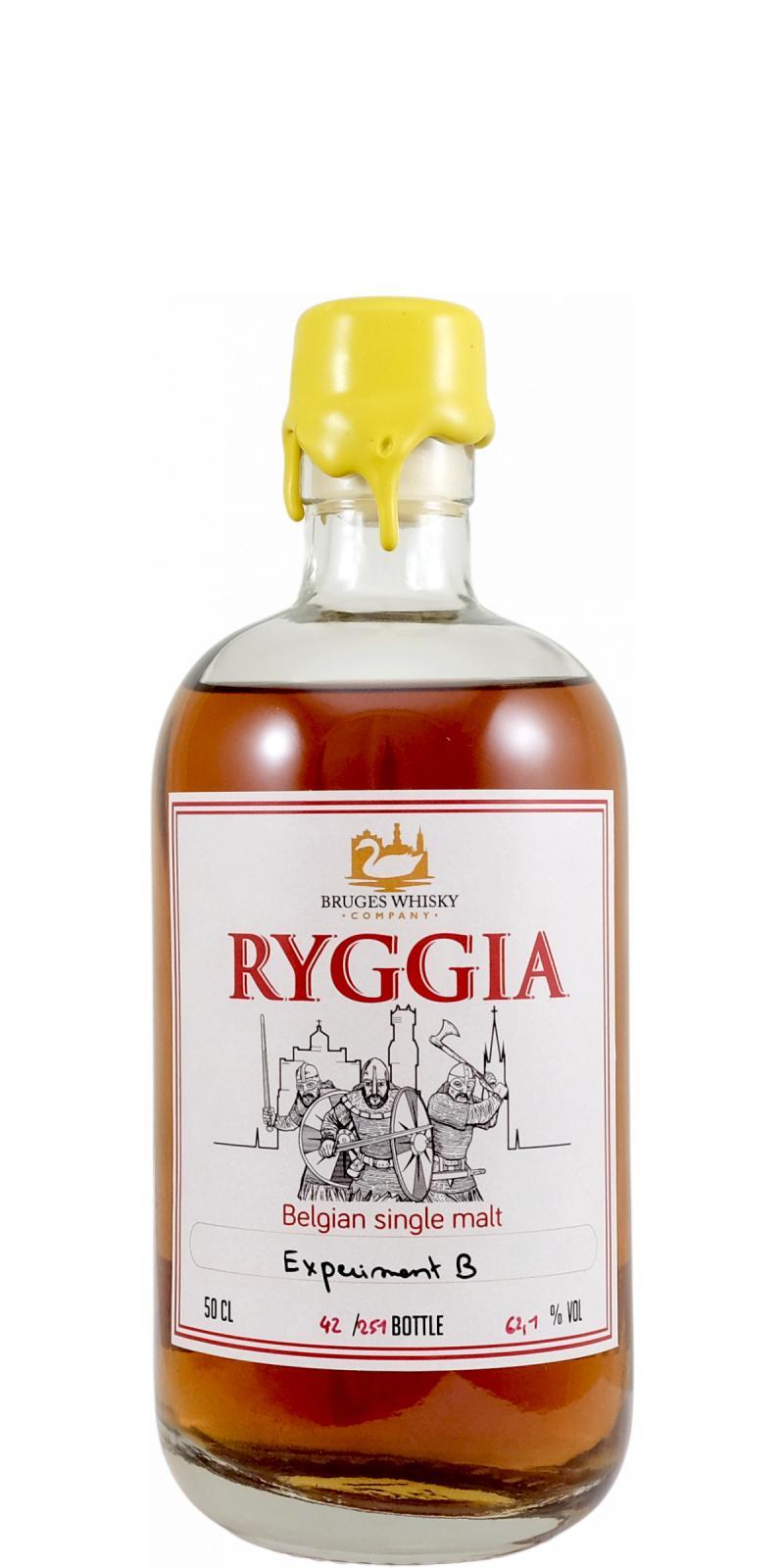 Bruges Whisky Company Ryggia  Experiment B Cask Strength