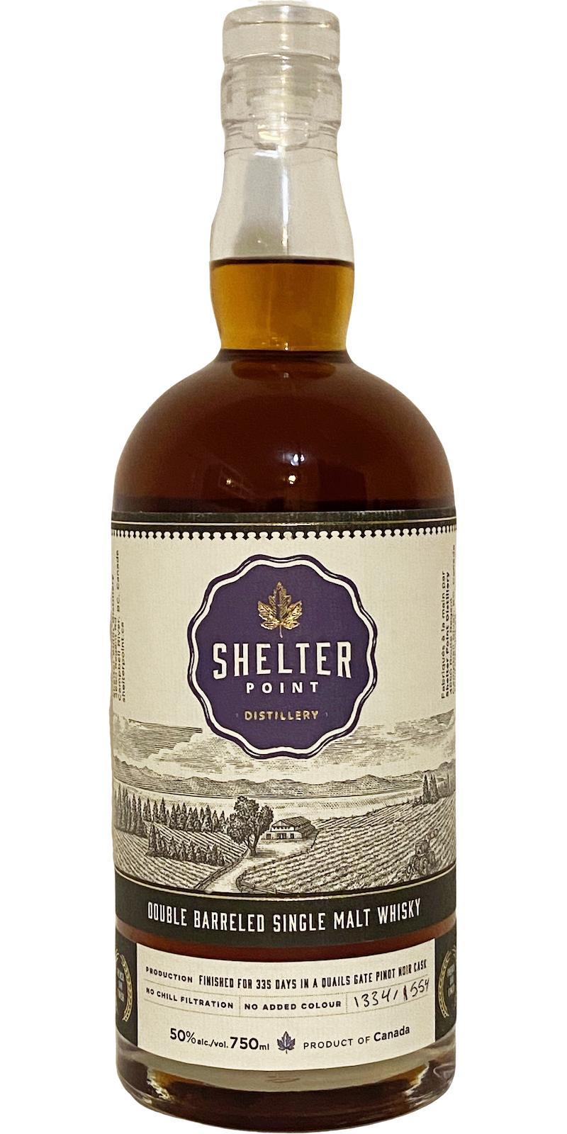 Shelter Point Double Barreled Single Malt Whisky