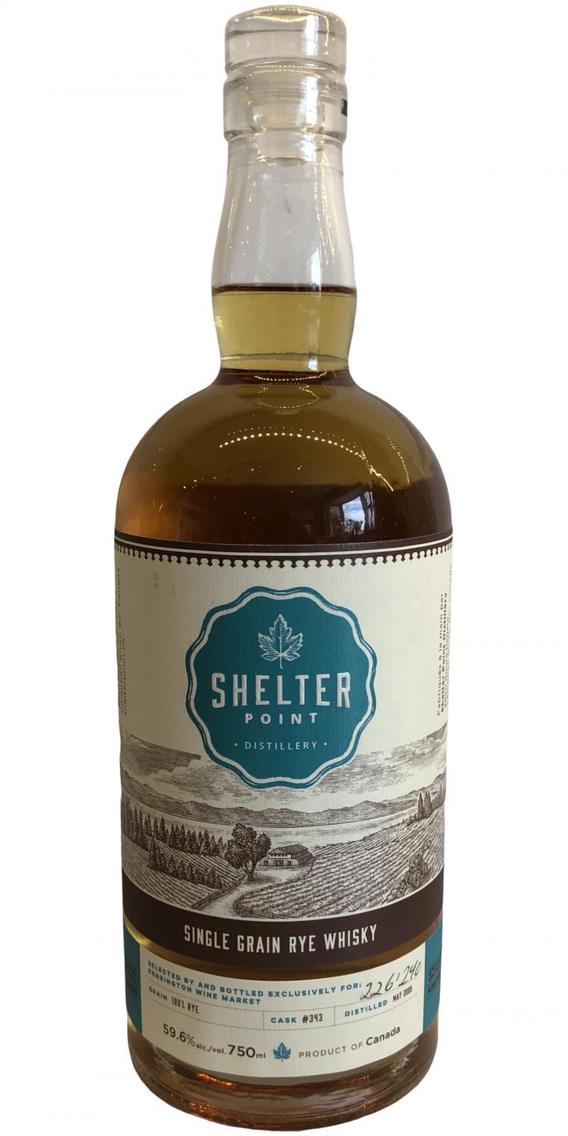 Shelter Point Single Cask Rye  Single Cask Release