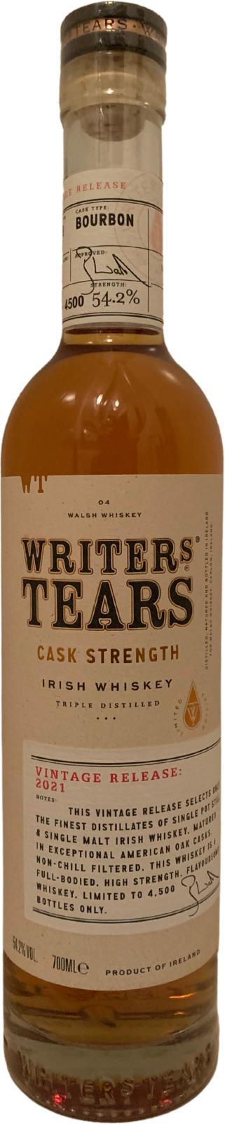Writers' Tears Cask Strength 2021 Limited Edition
