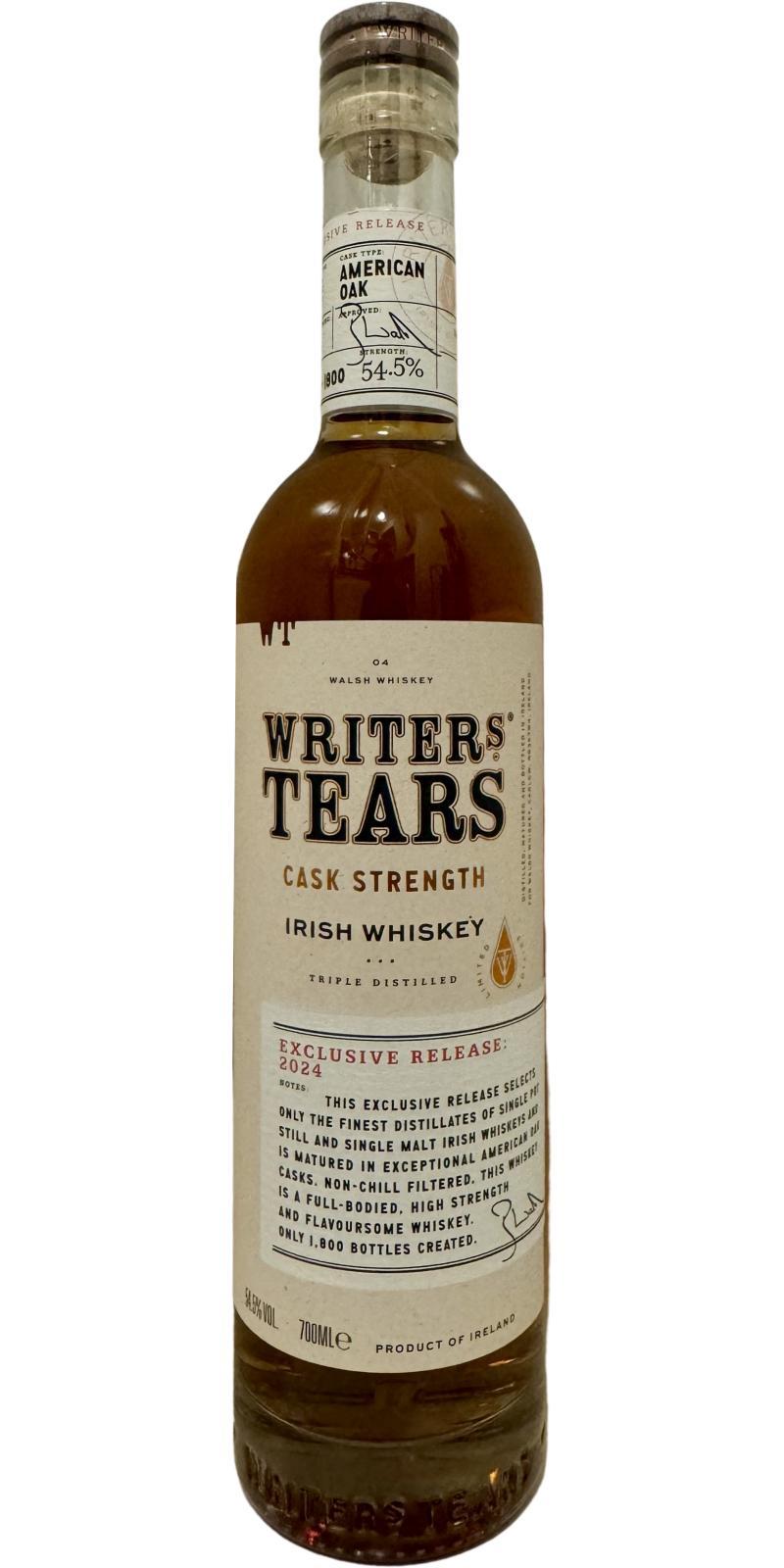 Writers' Tears Cask Strength 2024 Limited Edition