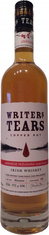 Writers' Tears Copper Pot Japanese Mizunara Cask Finish