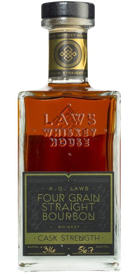 A. D. Laws Four Grain Straight Bourbon  Cask Strength