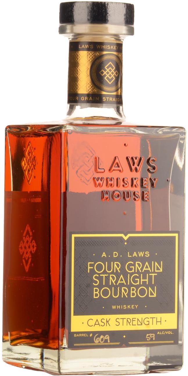 A. D. Laws Four Grain Straight Bourbon  Cask Strength