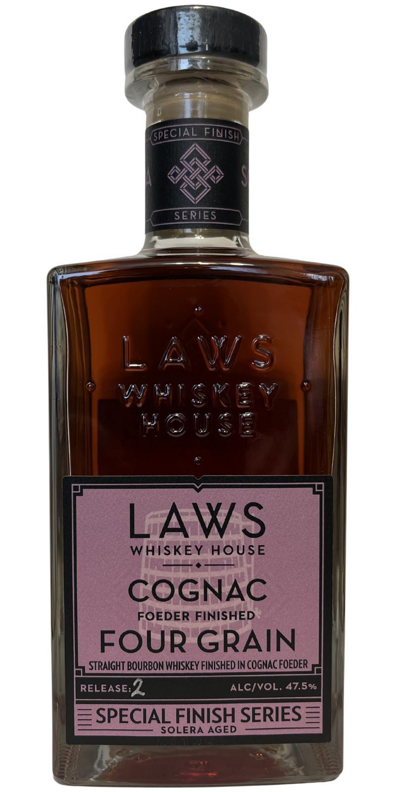 Laws Cognac Foeder Finished Four Grain  Special Finish Series