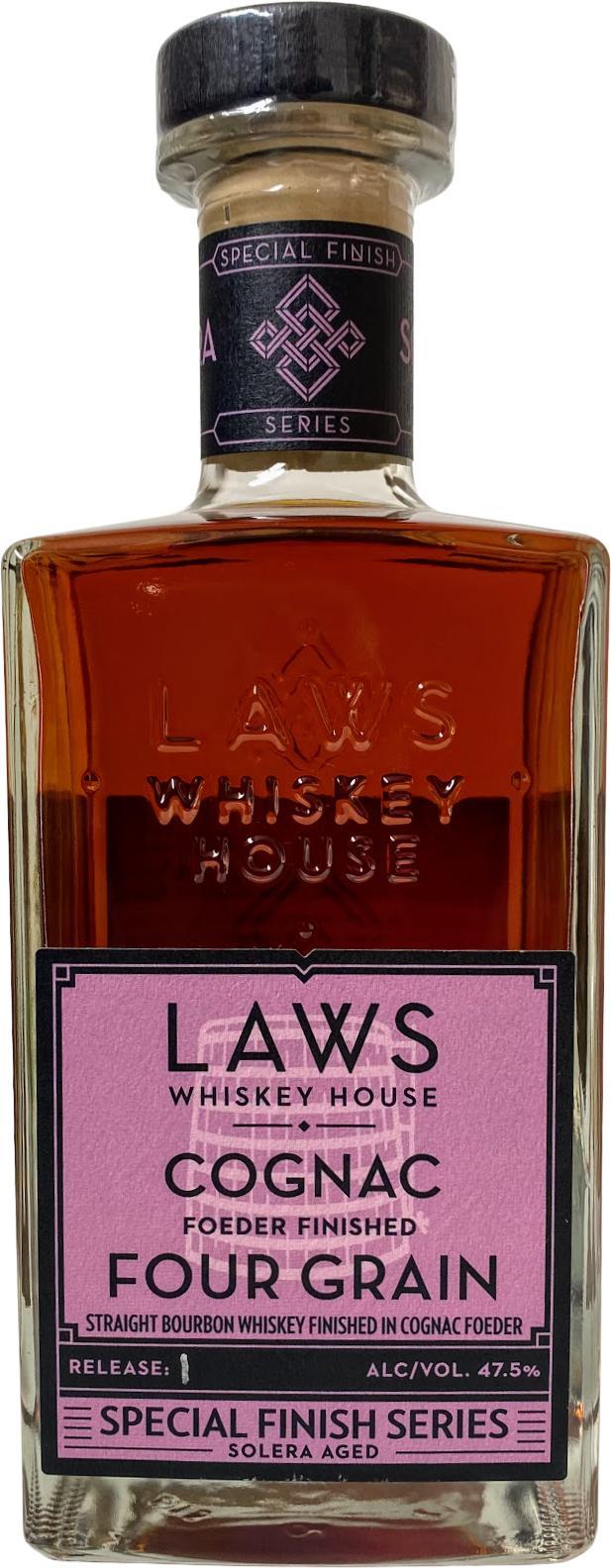 Laws Cognac Foeder finished Four Grain  Special Finish Series