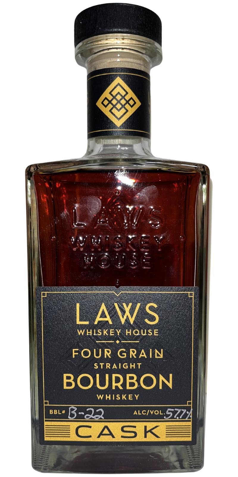 Laws Four Grain Straight Bourbon  Cask Strength