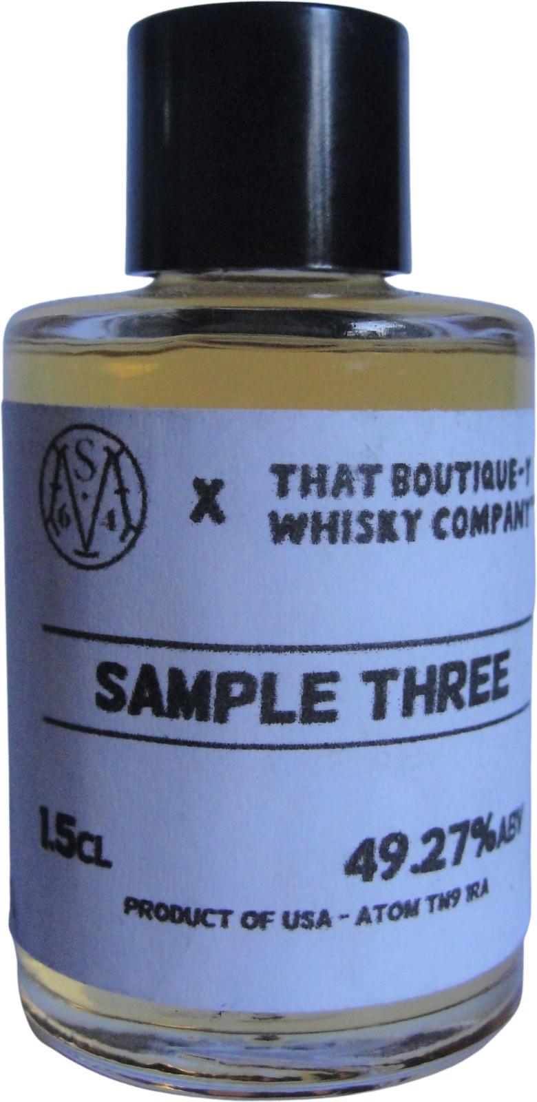 Finger Lakes Distilling Sample Three TBWC  Empire Rye Deconstruction