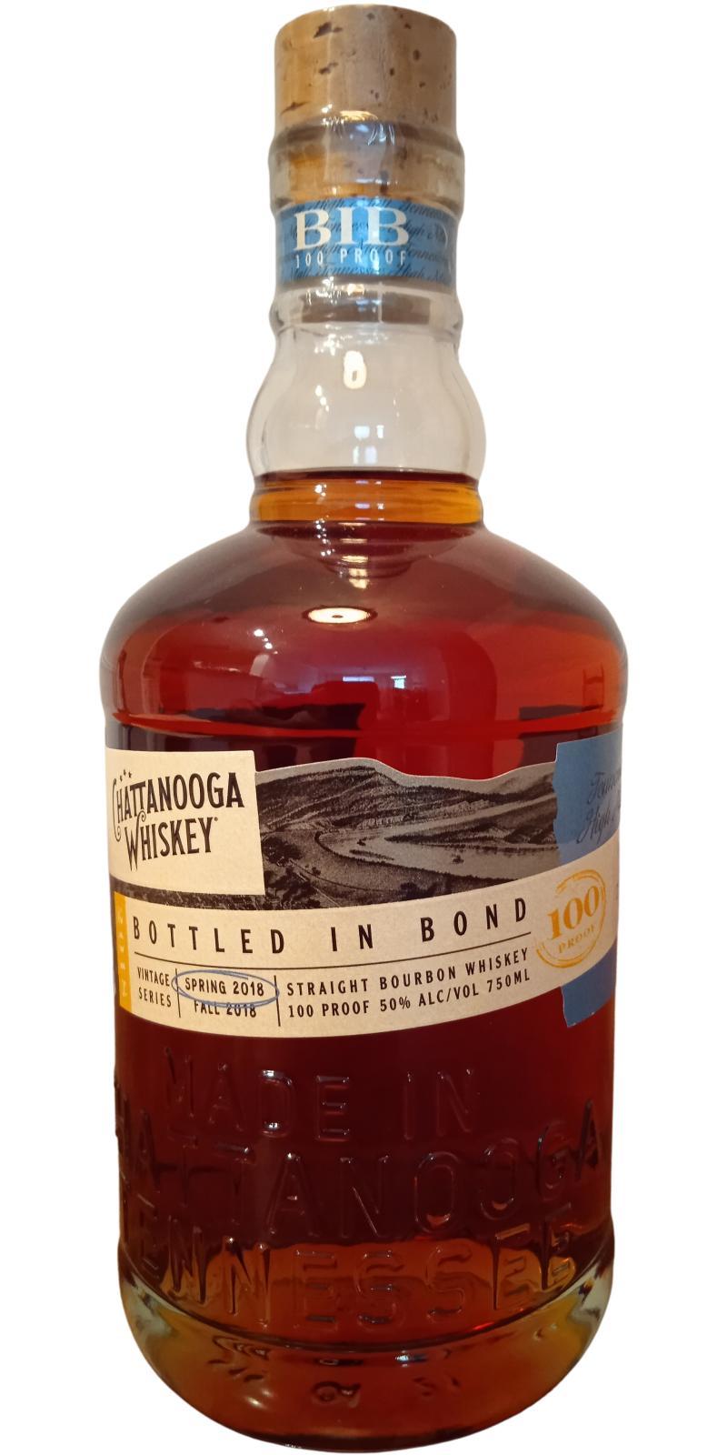 Chattanooga Whiskey 2018 Bottled in Bond Spring