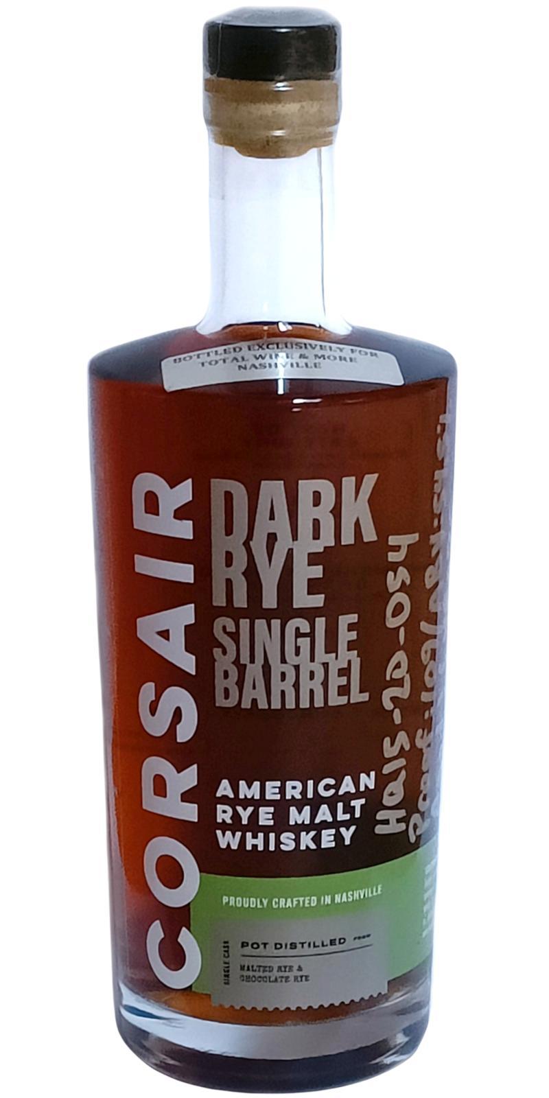 Corsair Dark Rye  Single Barrel