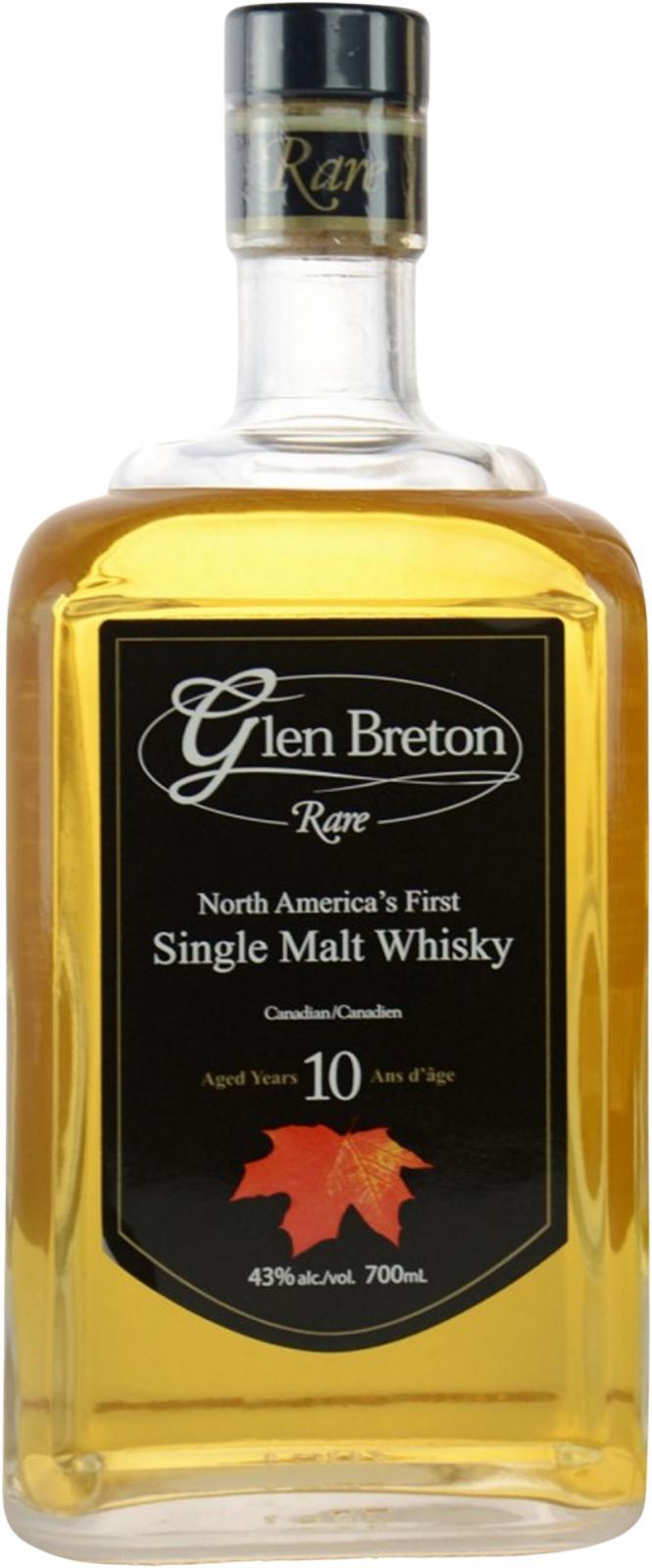 Glen Breton Rare 10-year-old  North America's First