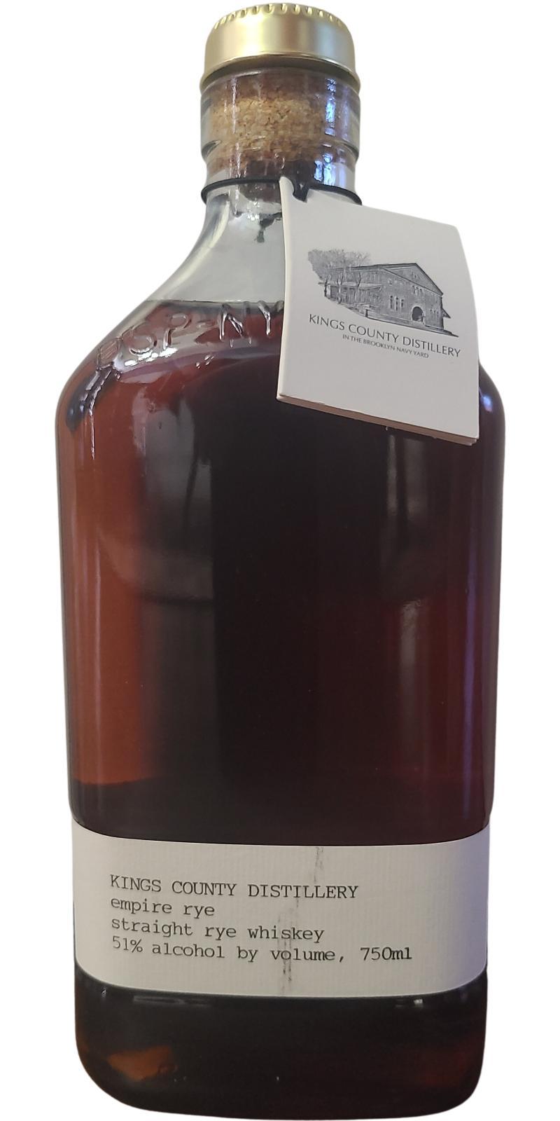 Kings County Distillery Empire Rye  Straight Rye Whiskey