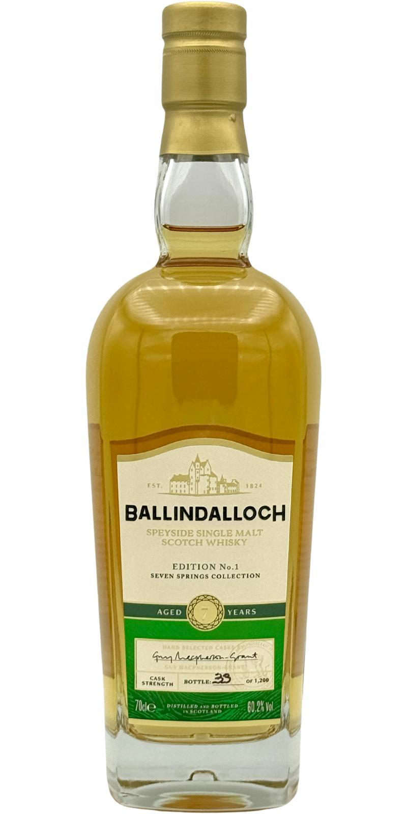 Ballindalloch 07-Year-Old  Seven Springs Collection - Edition No.1