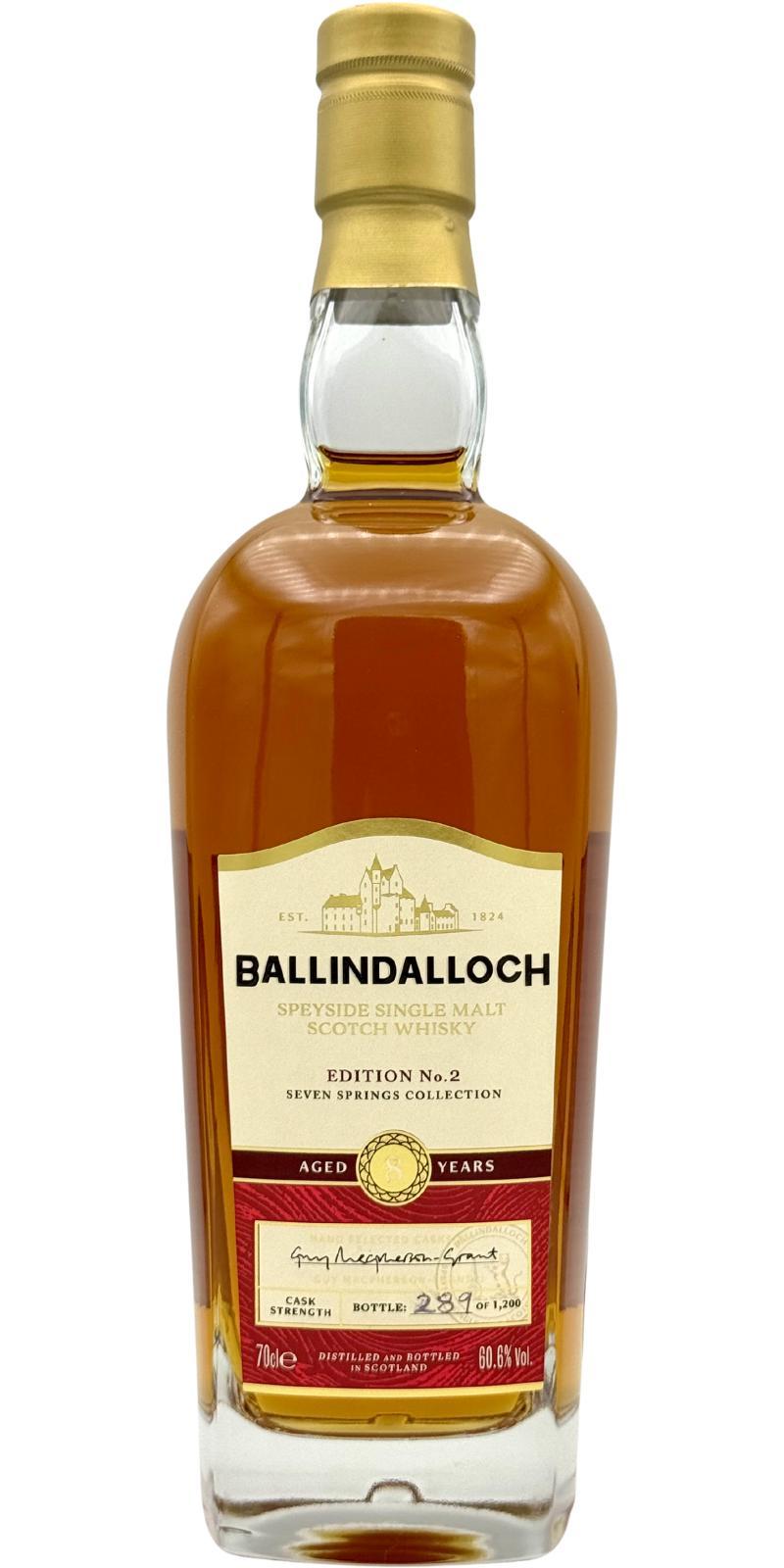 Ballindalloch 08-year-old  Seven Springs Collection - Edition No.2