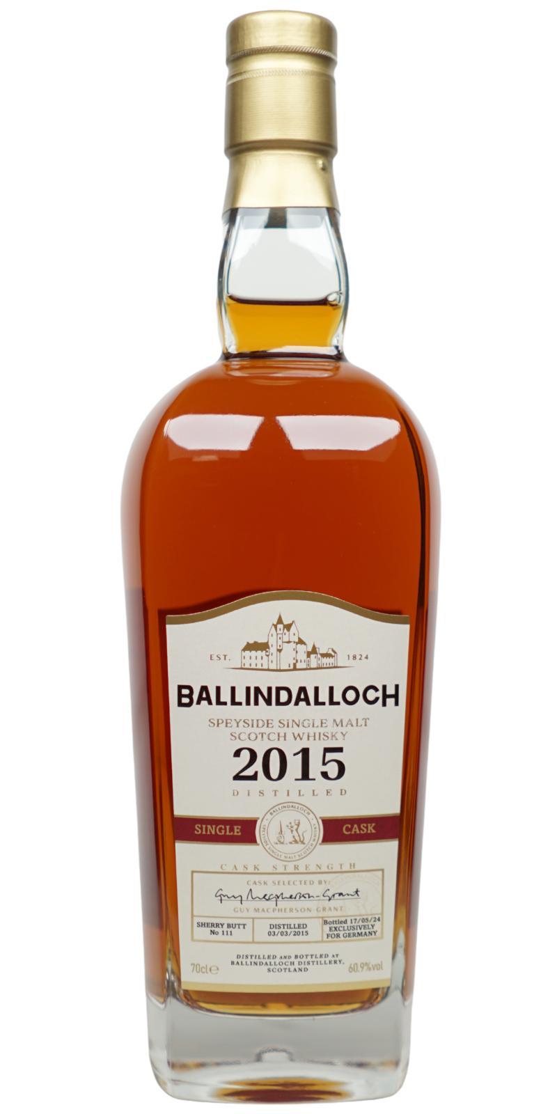 Ballindalloch 2015  Single Cask
