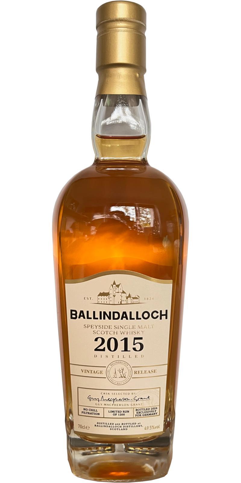 Ballindalloch 2015  Vintage Release
