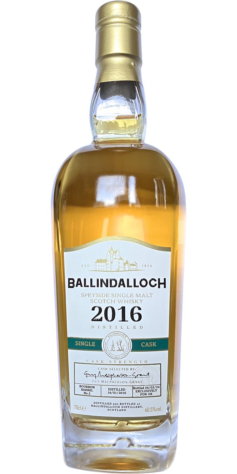 Ballindalloch 2016  Single Cask