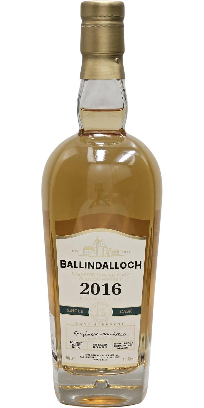 Ballindalloch 2016  Single Cask - Cask Strength