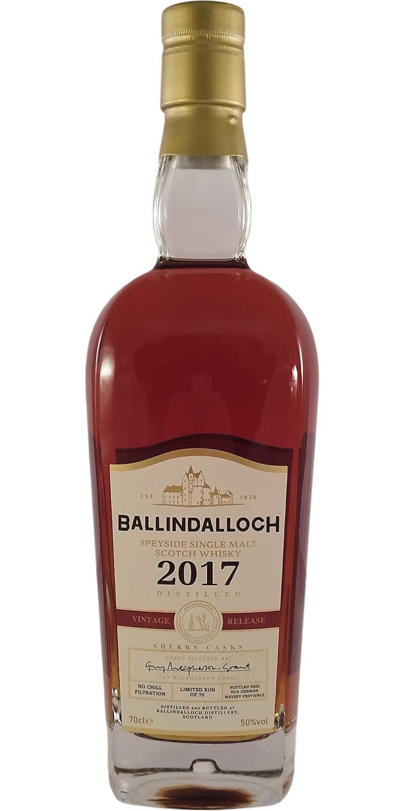 Ballindalloch 2017  Vintage Release