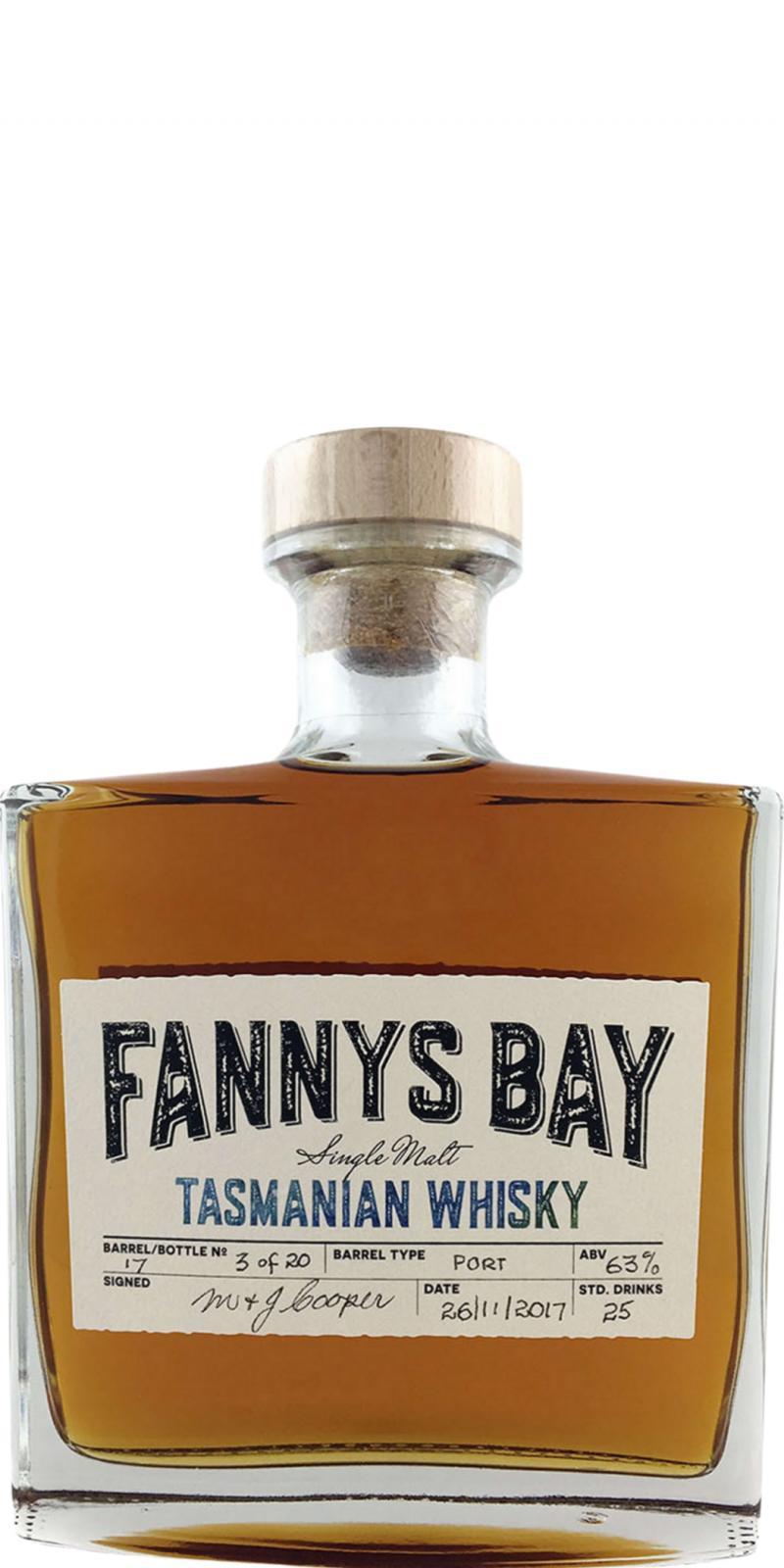 Fannys Bay Tasmanian Whisky