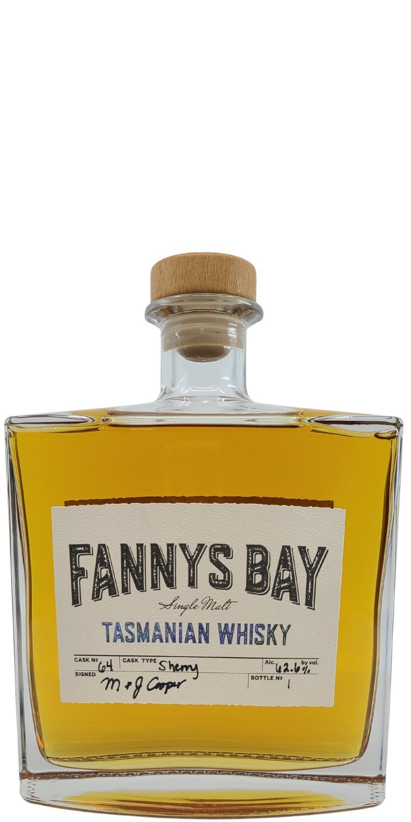 Fannys Bay Tasmanian Whisky  Single Cask