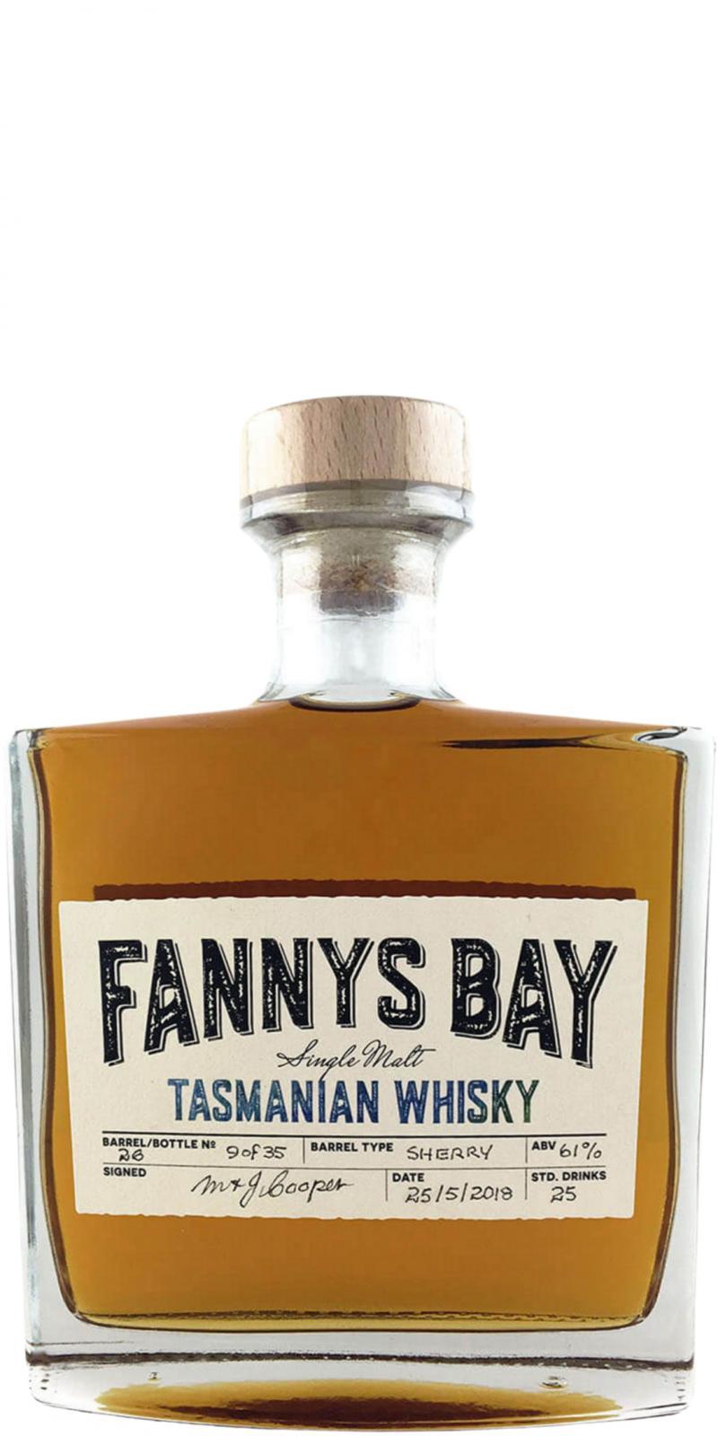 Fannys Bay Tasmanian Whisky