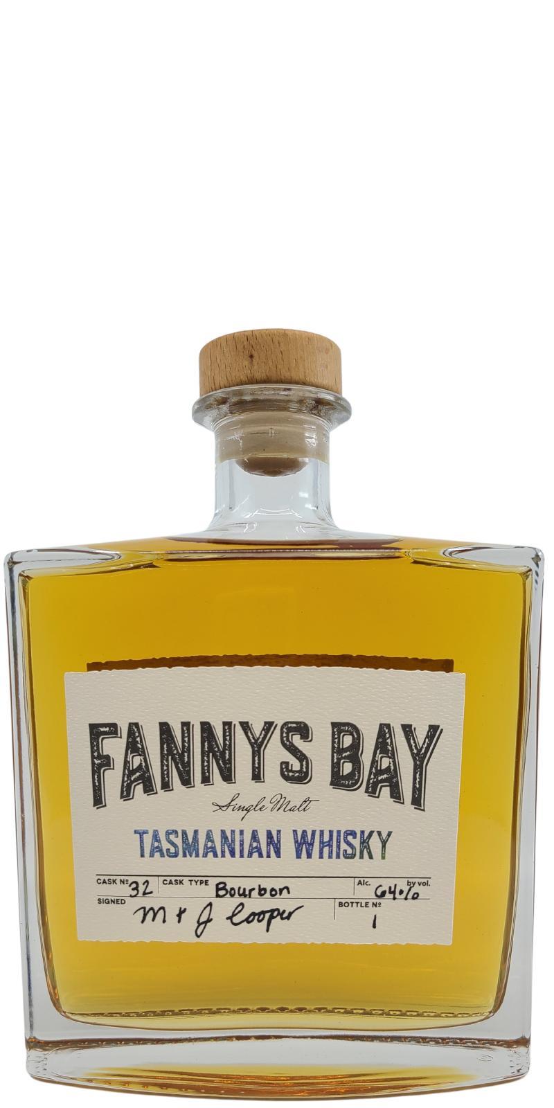 Fannys Bay Tasmanian Whisky  Single Cask