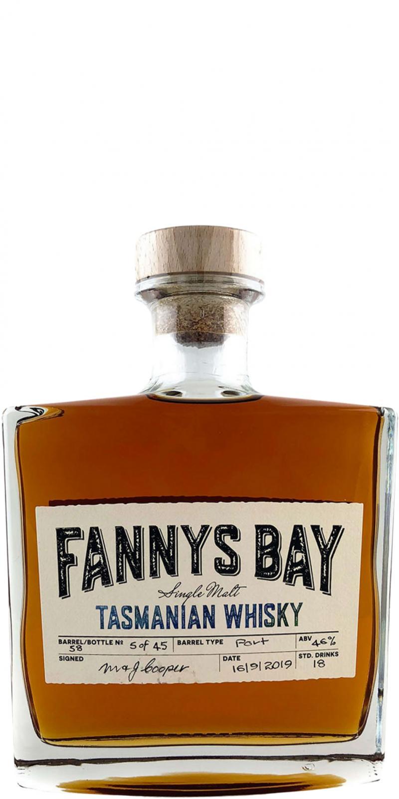 Fannys Bay Tasmanian Whisky