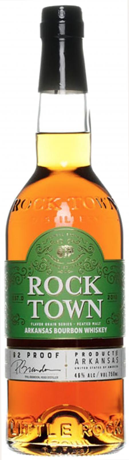 Rock Town Arkansas Bourbon Whiskey  Flavor Grain Series, Peated Malt