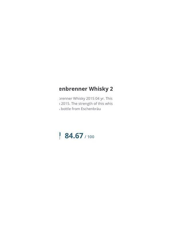 Eschenbrenner Whisky 2015  Joe