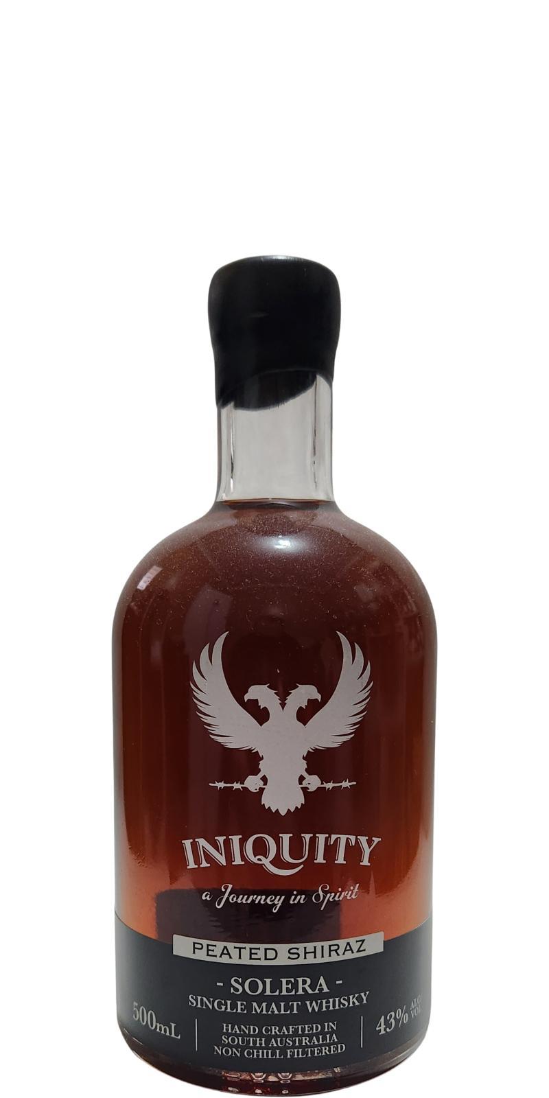 Iniquity Peated Shiraz  Solera Single Malt Whisky