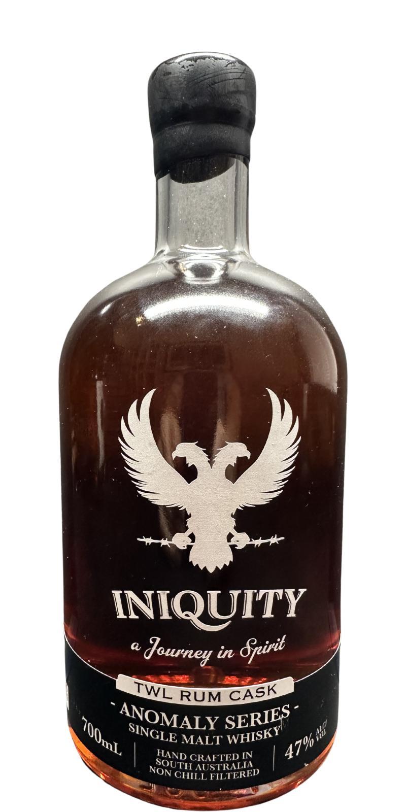 Iniquity TWL Rum Cask  Anomaly Series