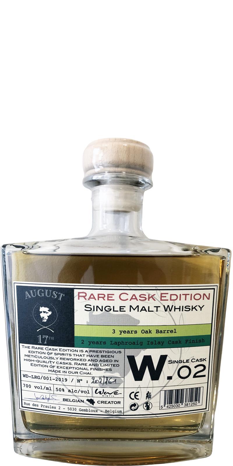 August 17th 05-year-old  Rare Cask Edition W.02