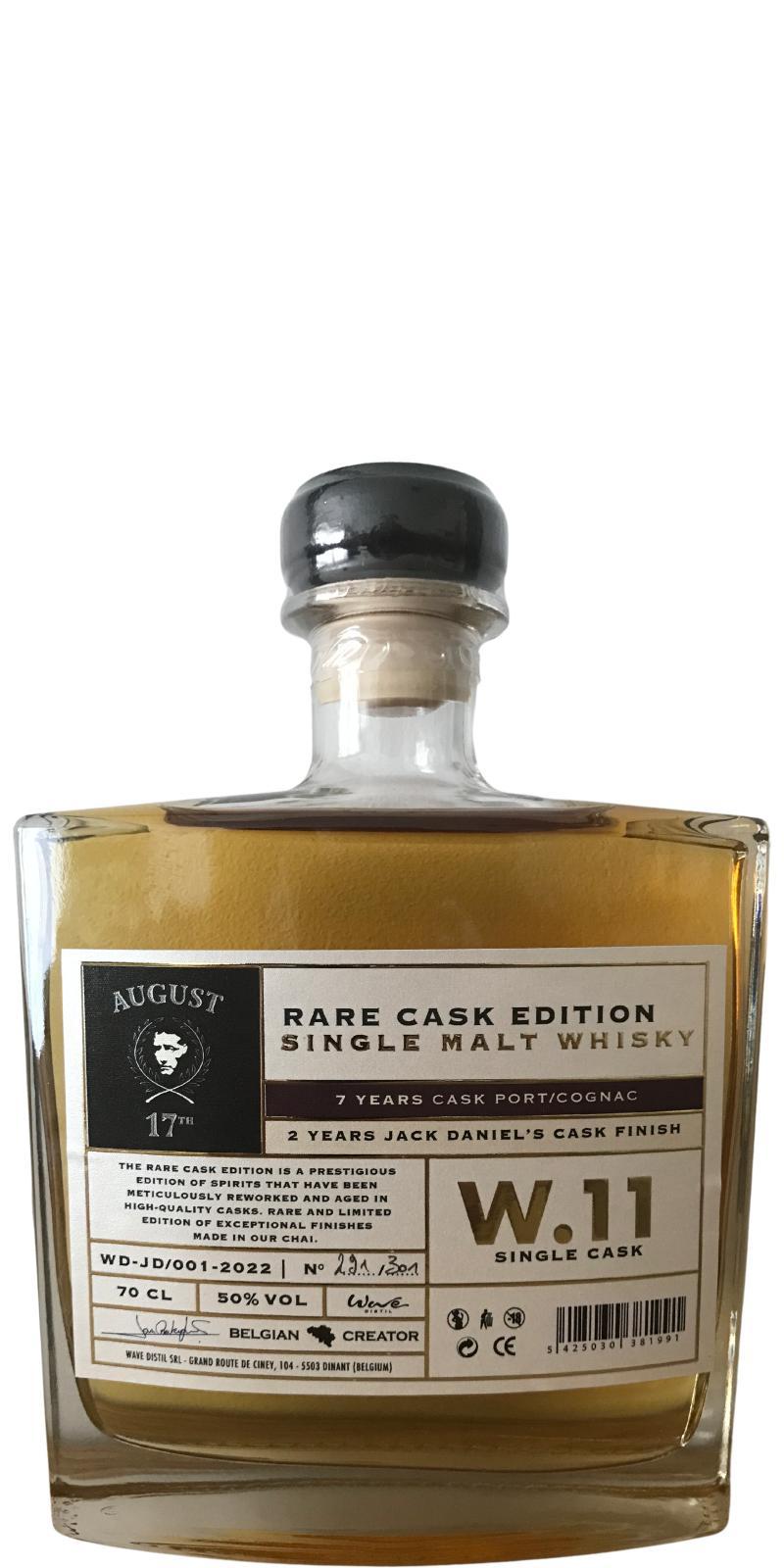 August 17th 09-year-old  Rare Cask Edition W.11
