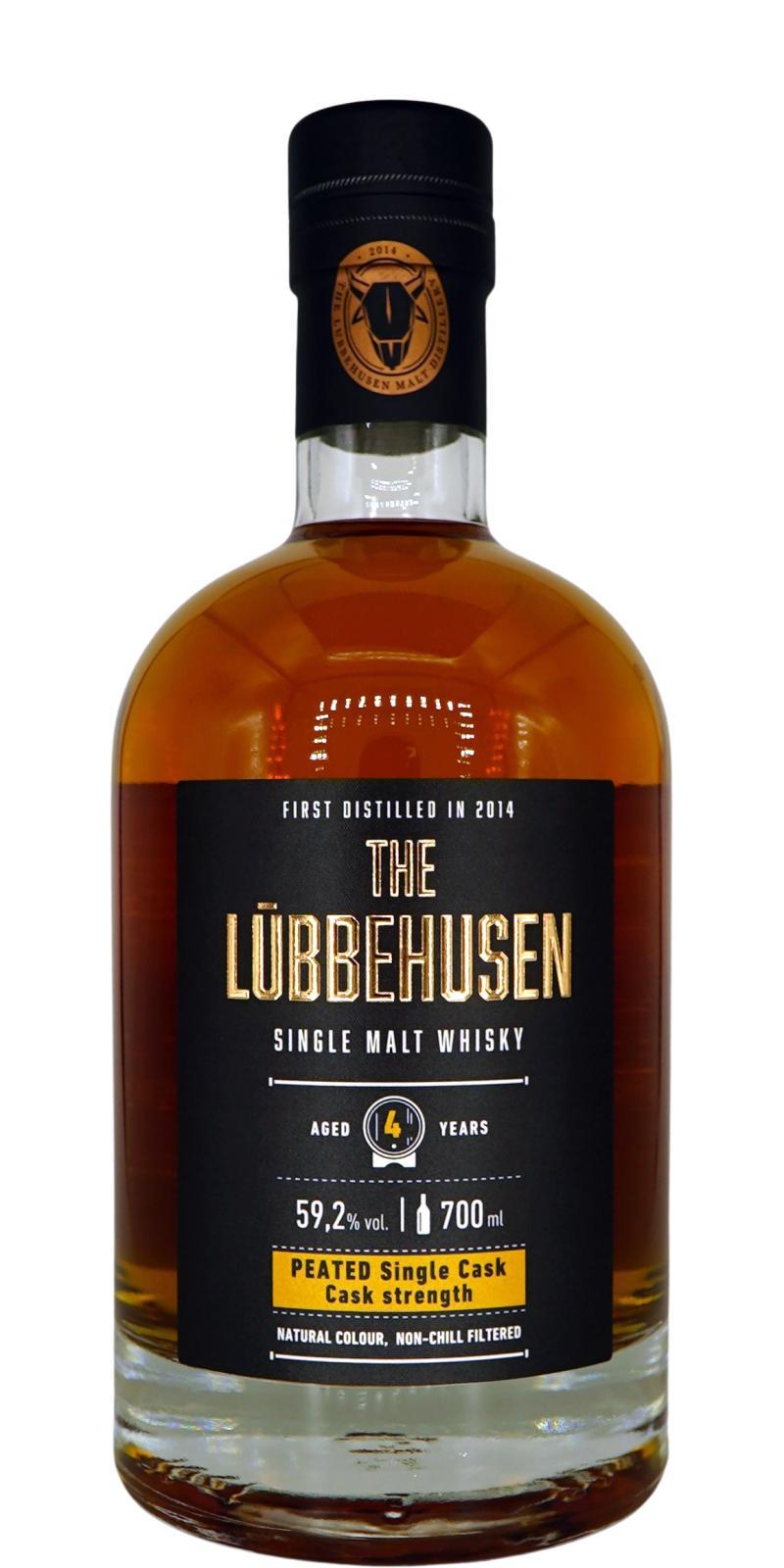 The Lübbehusen 04-year-old  Peated Single Cask - Cask Strength