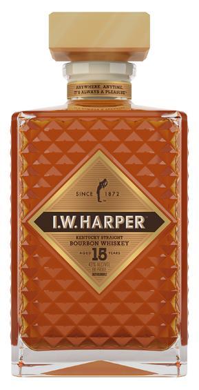 I.W. Harper 15-year-old  Crystal Decanter