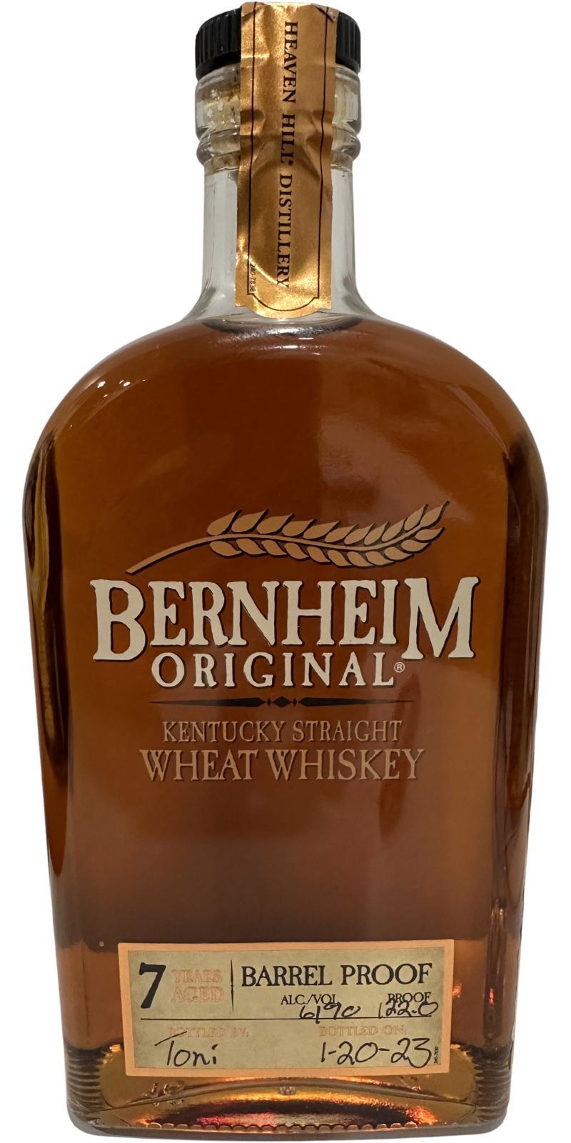Bernheim Original 07-year-old  Kentucky Straight Wheat Whiskey