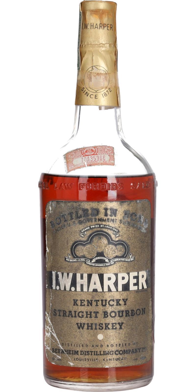 I.W. Harper 1937  Kentucky Straight Bourbon Whiskey