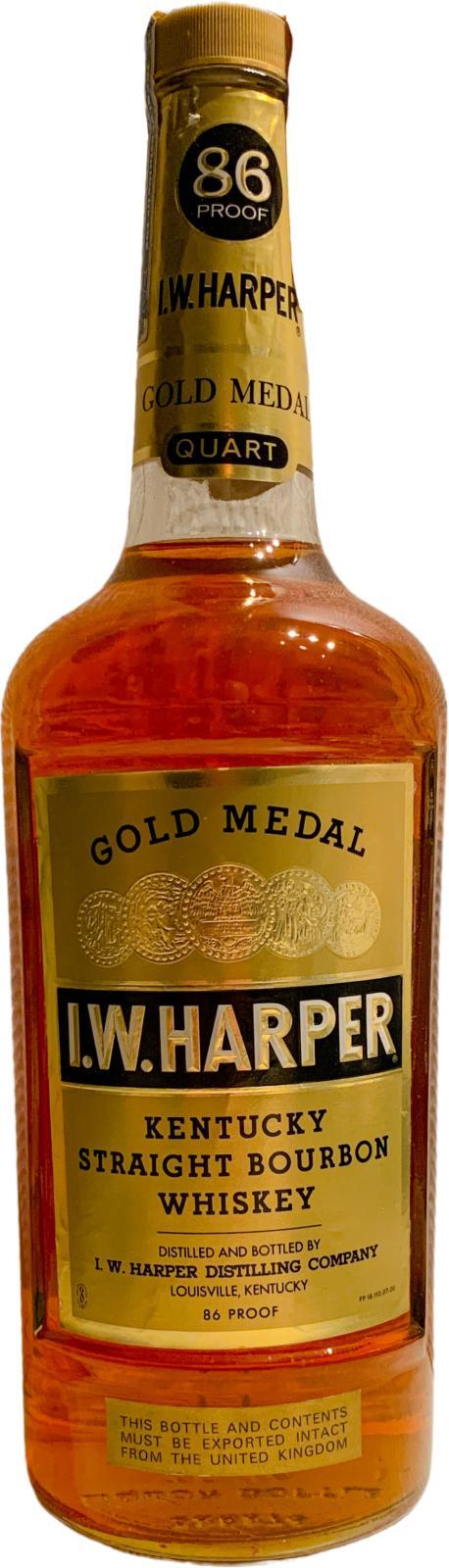 I.W. Harper Gold Medal  Kentucky Straight Bourbon Whiskey