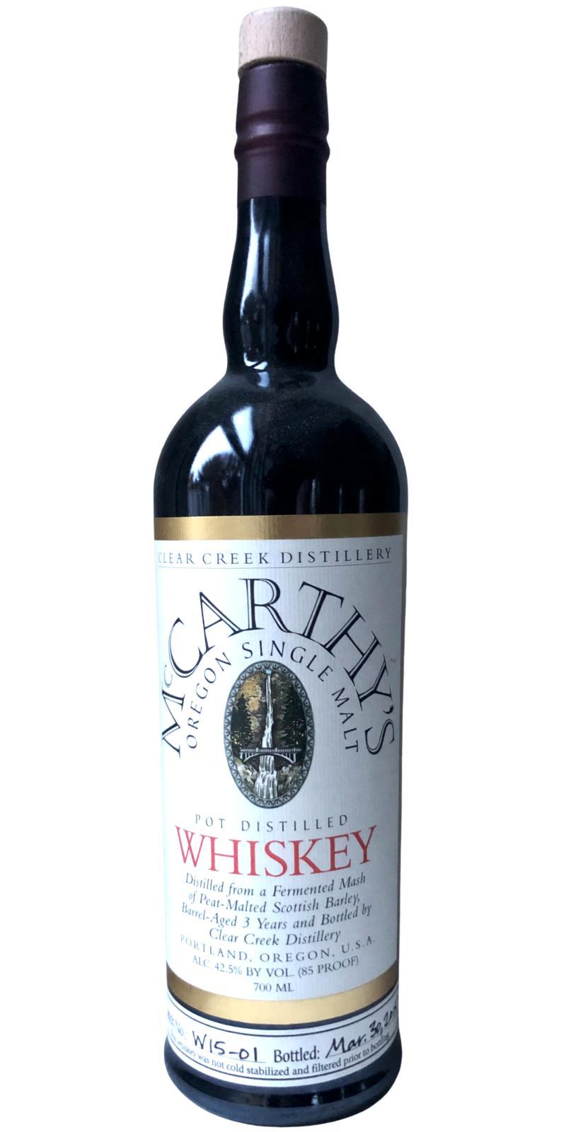 McCarthy's Oregon 03-year-old Oregon Single Malt