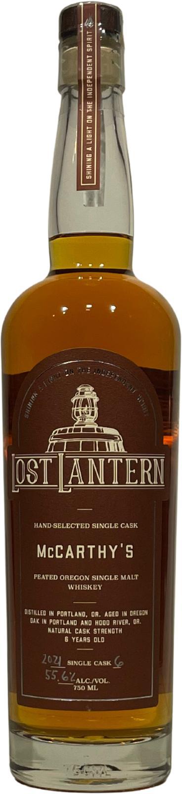McCarthy's Oregon 06-year-old LoLa Peated Oregon Single Malt Whiskey