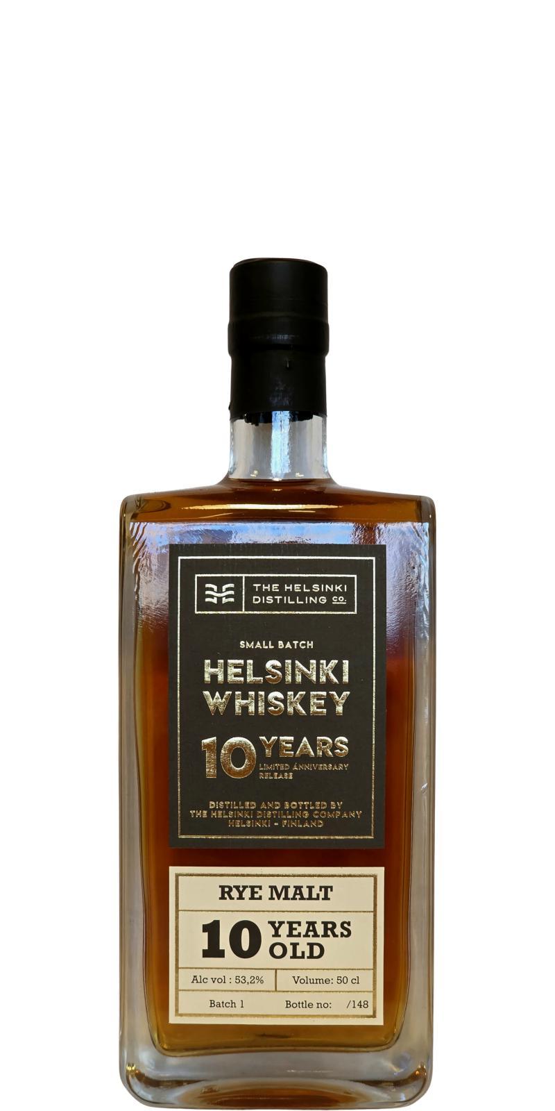 Helsinki Whiskey 10-year-old  Limited Anniversary Release