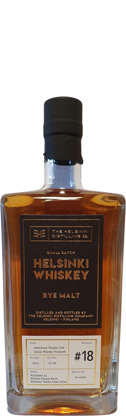 Helsinki Whiskey Rye Malt - Release #18  Small Batch