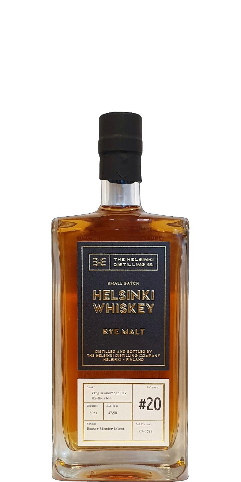 Helsinki Whiskey Rye Malt - Release #20  Master Blender Select