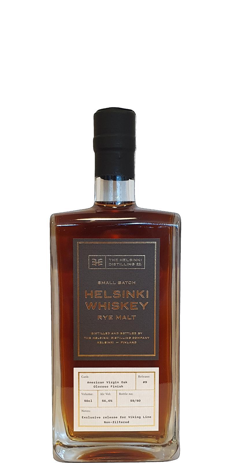 Helsinki Whiskey Rye Malt - Release #9  Small Batch