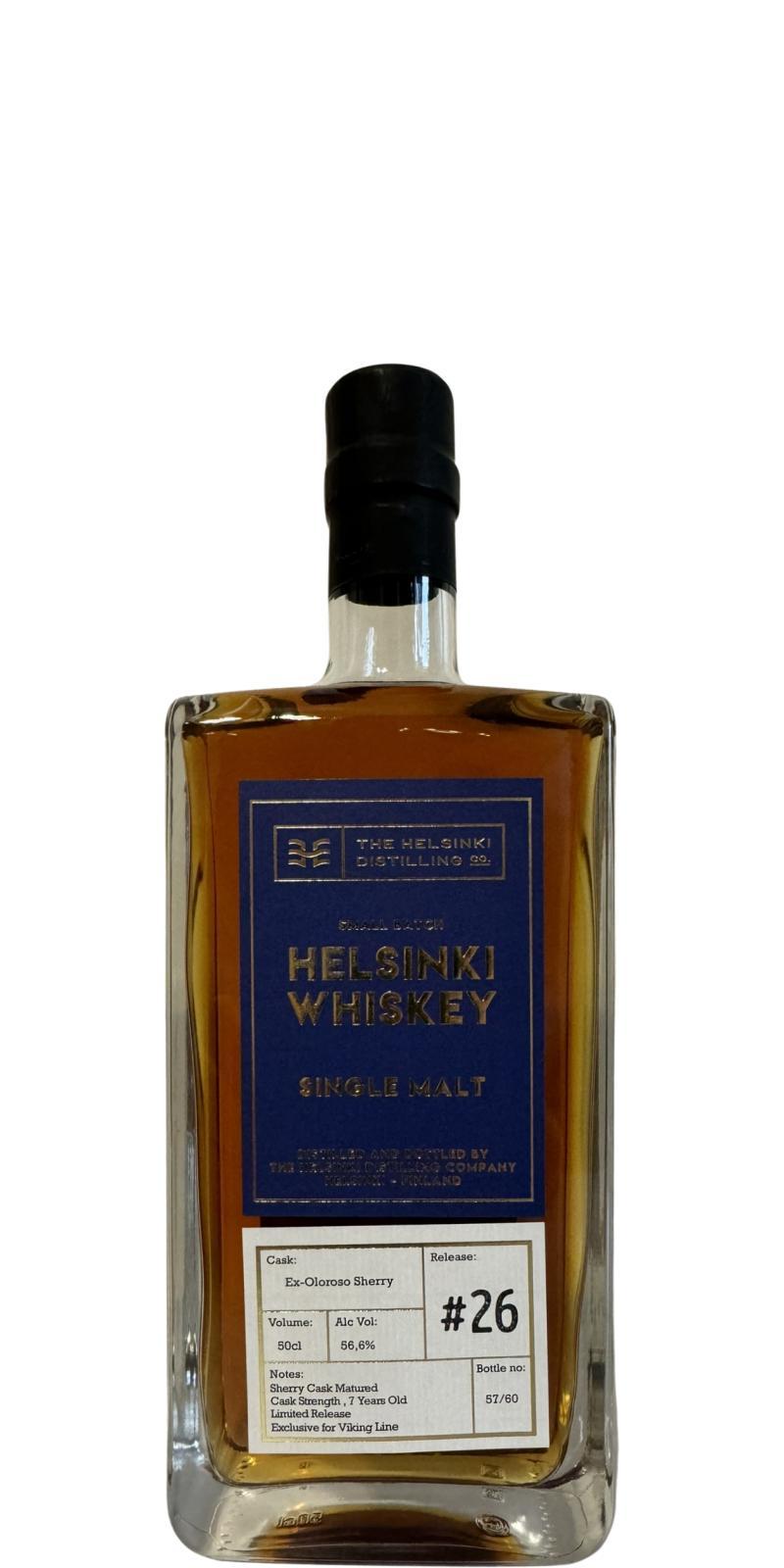 Helsinki Whiskey Single Malt - Release #26  Small Batch