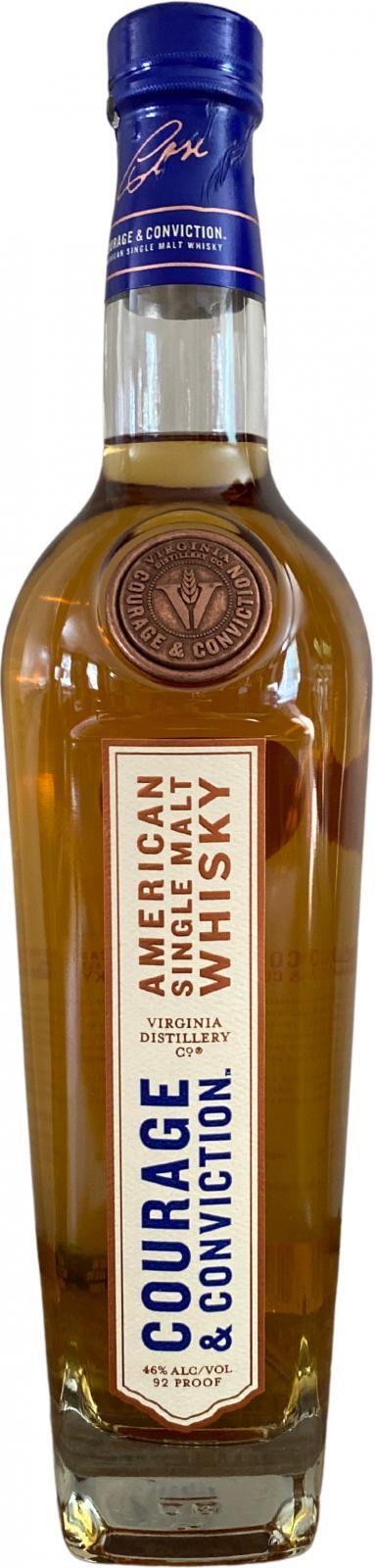 Courage & Conviction American Single Malt Whisky  Dr. Jim Swan Batch