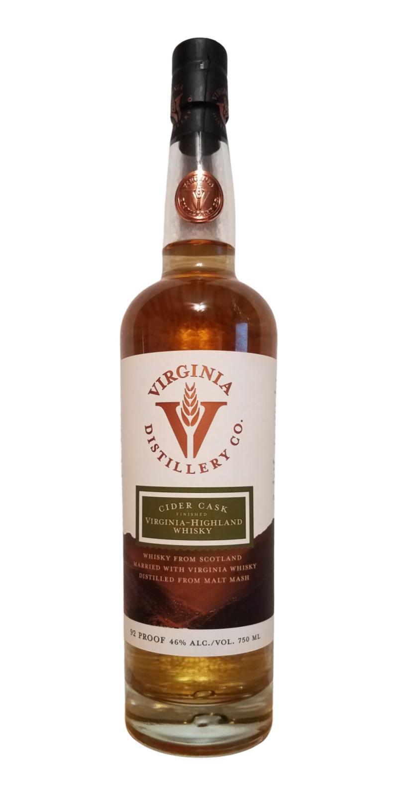 Virginia Cider Cask Finished  Virginia-Highland Whisky