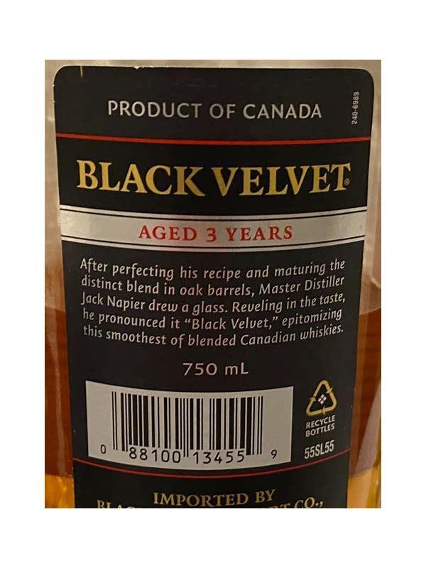 Black Velvet Blended Canadian Whisky
