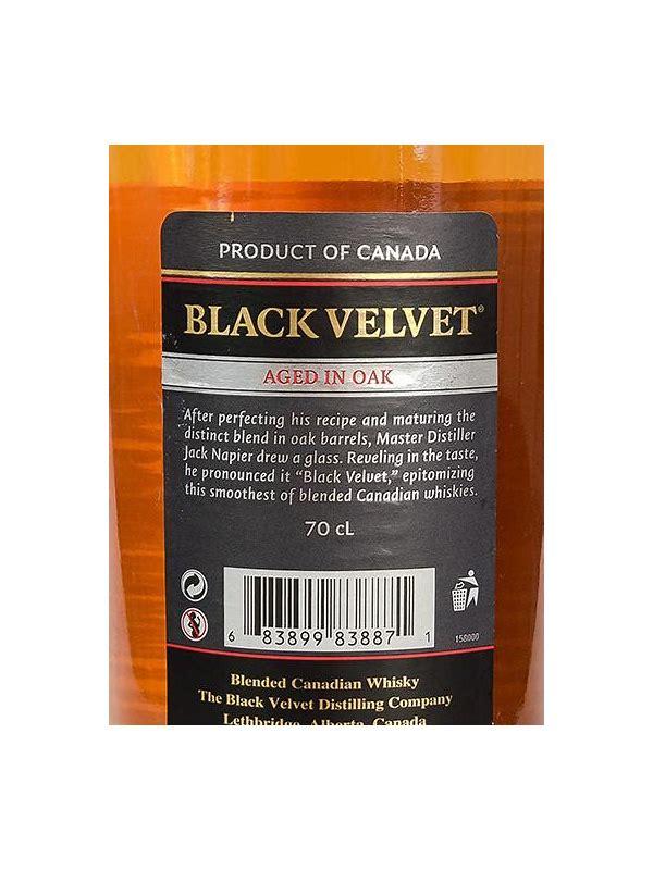 Black Velvet Imported  Canadian Whisky